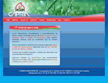 Tablet Screenshot of aguacapria.com.ar